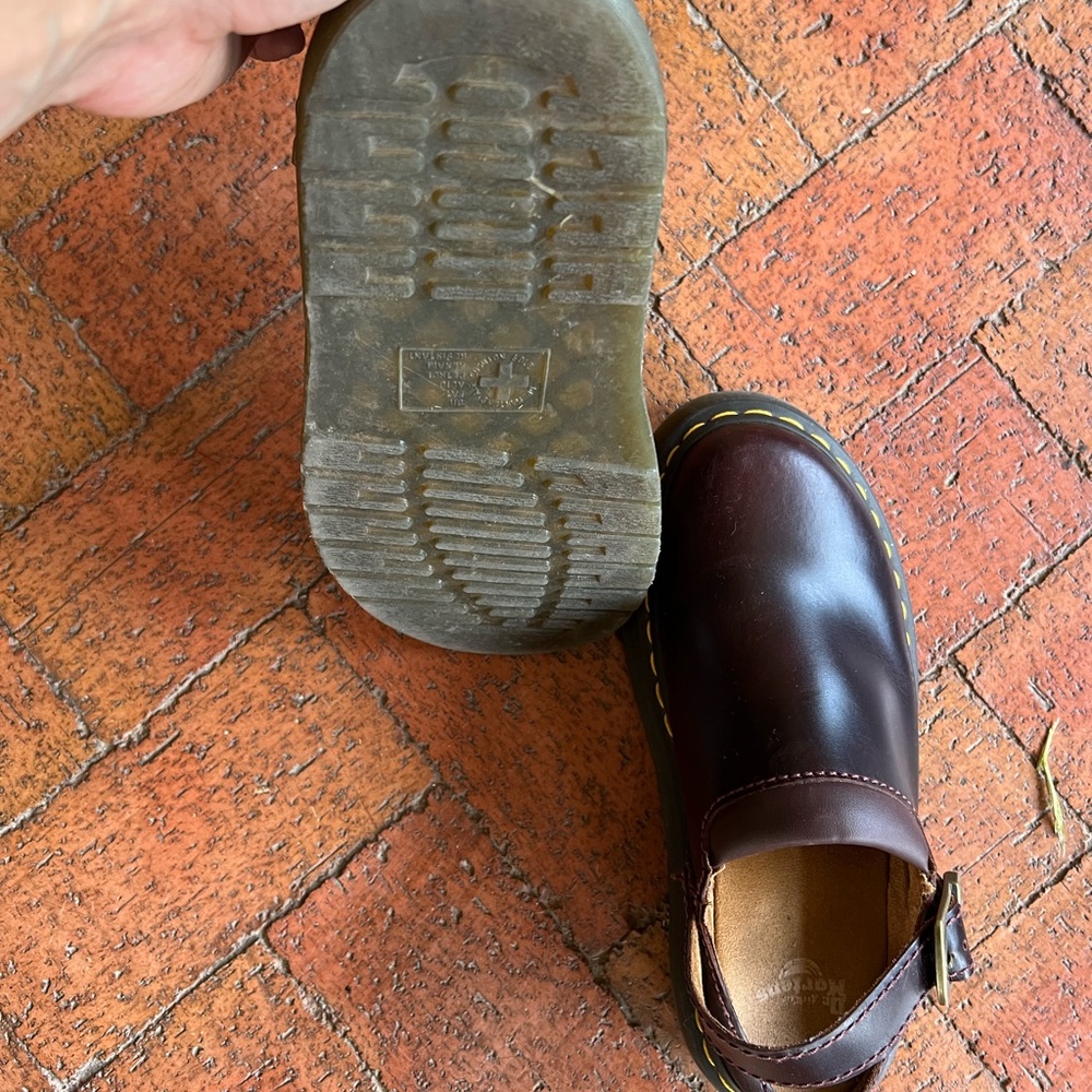 Dr. Martens Brown Leather Mules - Picture 5 of 5